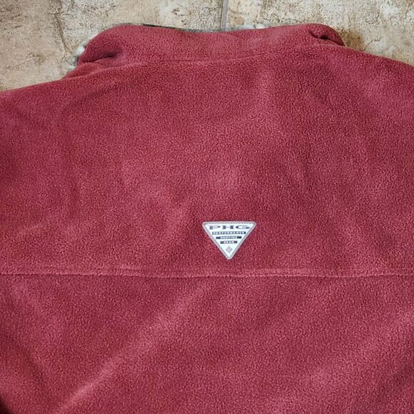 Columbia PHG Men’s 1X Fleece Jacket – Red Jasper Full Zip, NWT - Picture 4 of 11